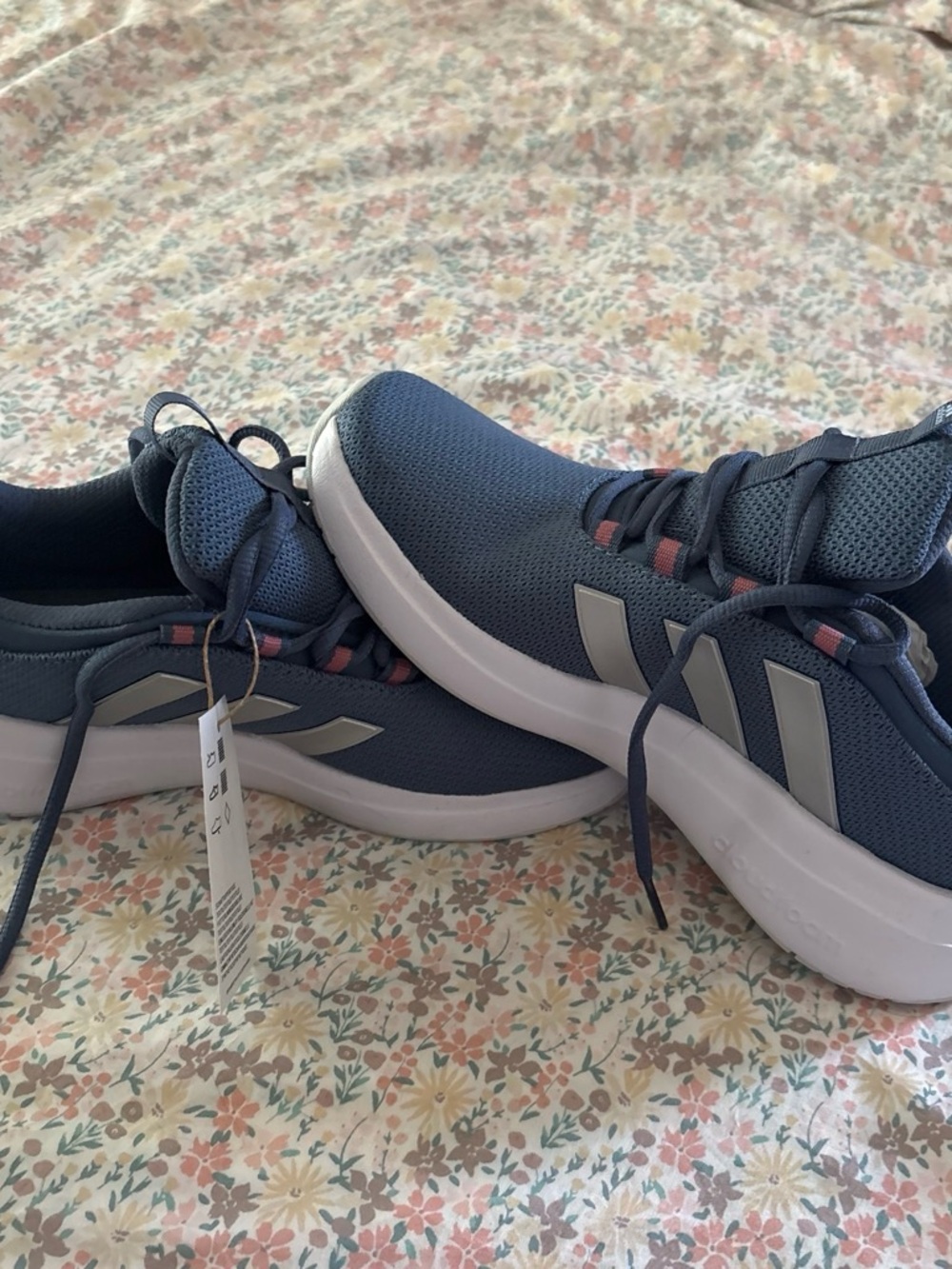 Men's Navy Athletic Sneakers with White Sole